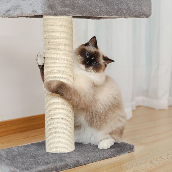 GRAFFIATOIO DA SOFFITTO PER GATTI GRIGIO P70374