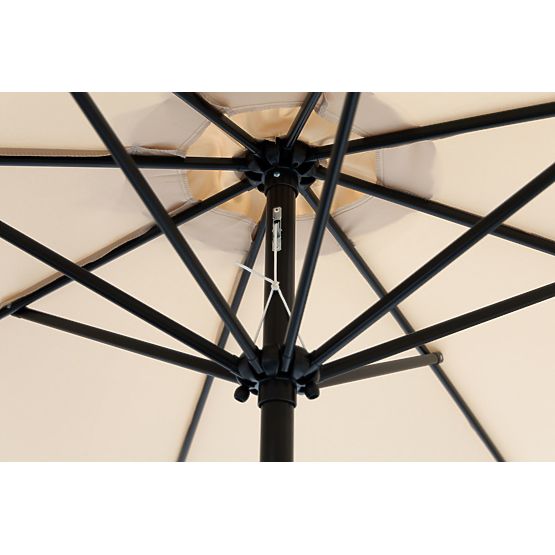 Grande Ombrellone da Giardino Inclinato 3m con Manovella Beige