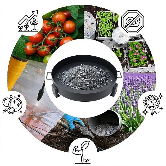 Grande robusto braciere da giardino in ghisa 60 cm con maniglie ideale per falò