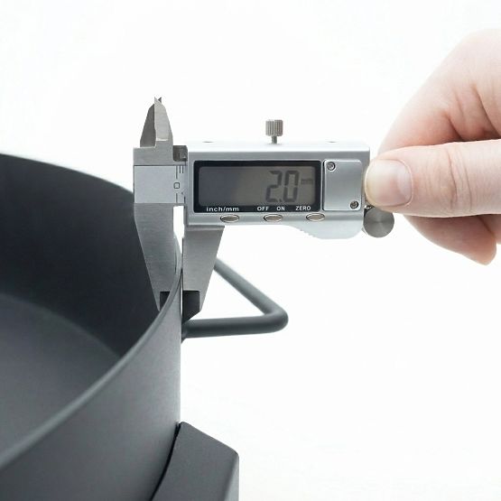 Grande robusto braciere da giardino in ghisa 60 cm con maniglie ideale per falò