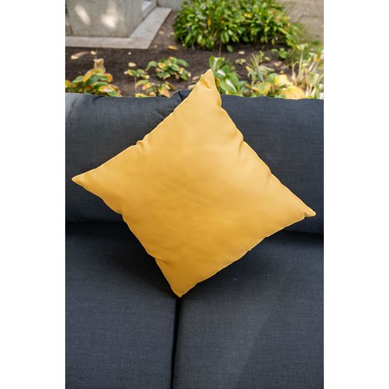 Grande set angolare in alluminio con tavolino MASSIMO nero