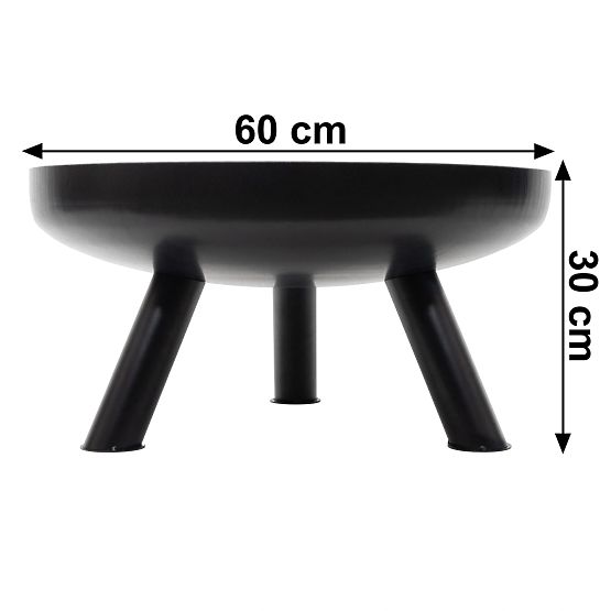 Grande solido braciere da giardino in ghisa 60 cm ideale per falò