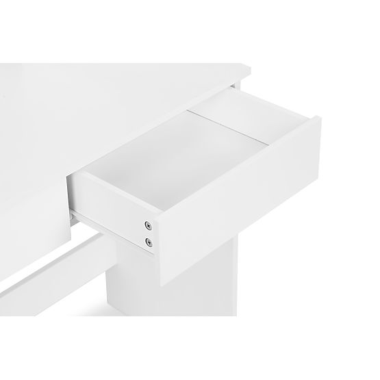 Grande toeletta cosmetica con specchio e illuminazione LED 3 colori scaffali cassetti ModernHome
