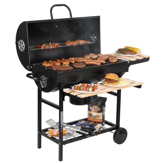 Griglia a carbone da giardino 2 griglie cassetto cenere BAREL WOOD