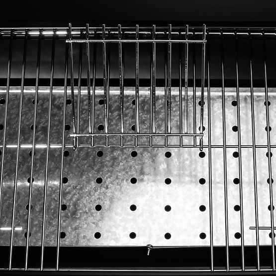 Griglia angolare da giardino a carbone 2 griglie con cassetto cenere BAREL