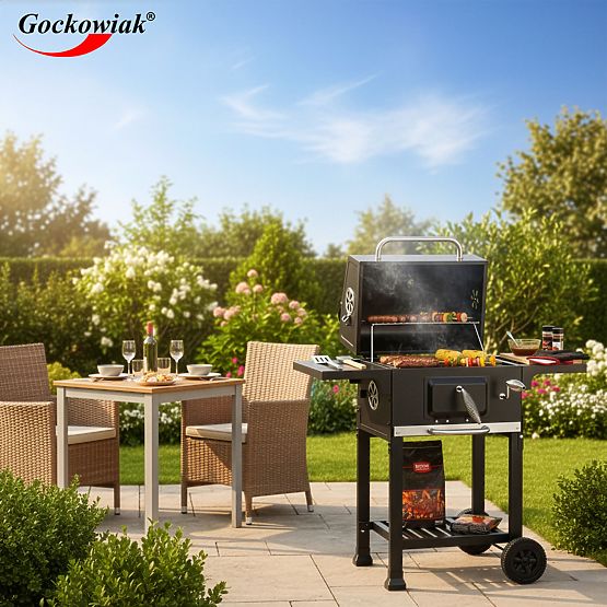 Griglia angolare da giardino a carbone con griglia in ghisa FERRO