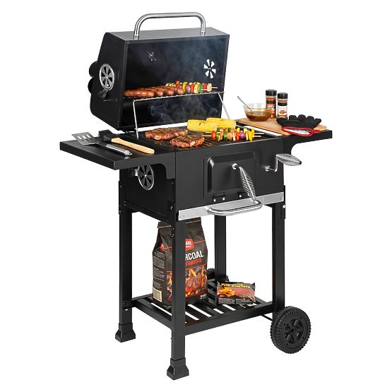 Griglia angolare da giardino a carbone con griglia in ghisa FERRO