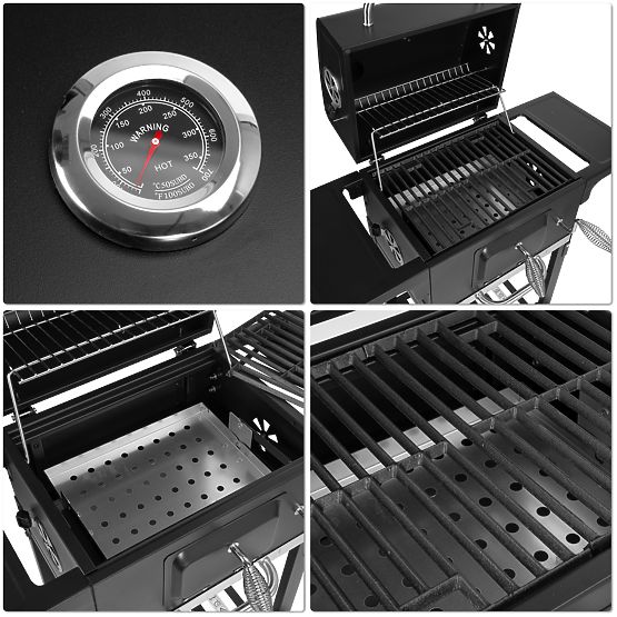 Griglia angolare da giardino a carbone con griglia in ghisa FERRO