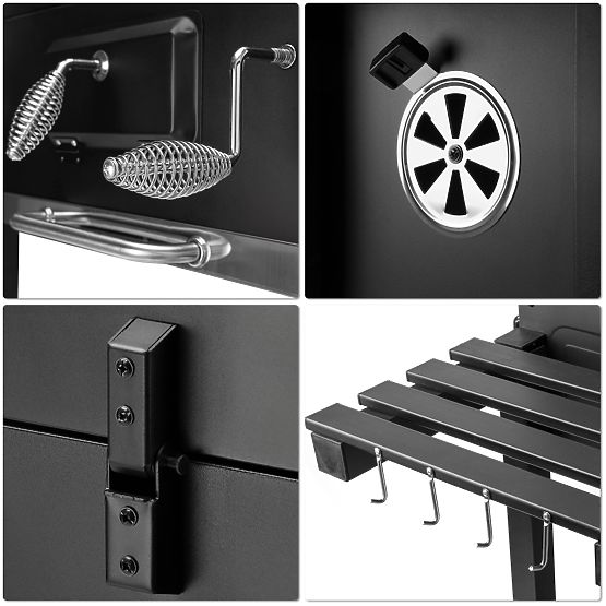 Griglia angolare da giardino VULCAN con griglia in ghisa