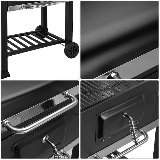 Griglia angolare da giardino VULCAN con griglia in ghisa