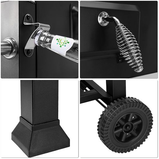 Griglia angolare da giardino VULCAN con griglia in ghisa