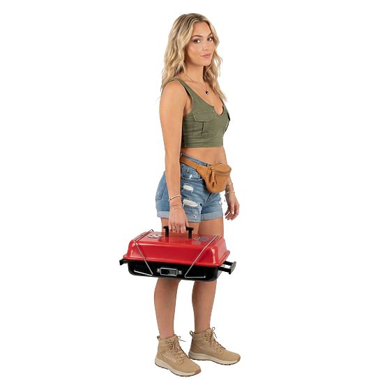 Griglia portatile pieghevole a carbone CAMPAL con coperchio