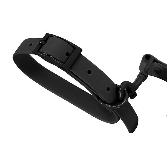 Guinzaglio e collare per cani PJ-067 nero S