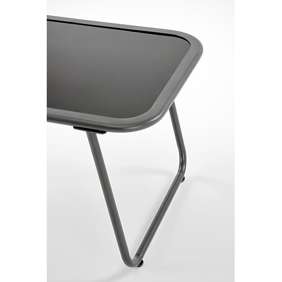 HUDSON, set da giardino (divano, 2x poltrona, tavolino), grigio / marrone (1p=1set)