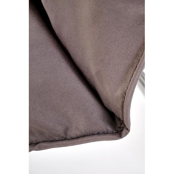 HUDSON, set da giardino (divano, 2x poltrona, tavolino), grigio / marrone (1p=1set)