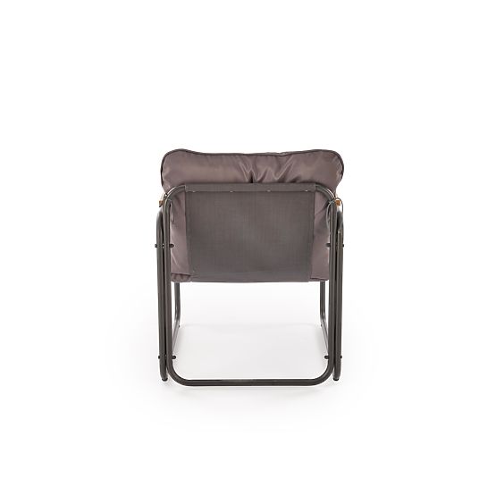 HUDSON, set da giardino (divano, 2x poltrona, tavolino), grigio / marrone (1p=1set)