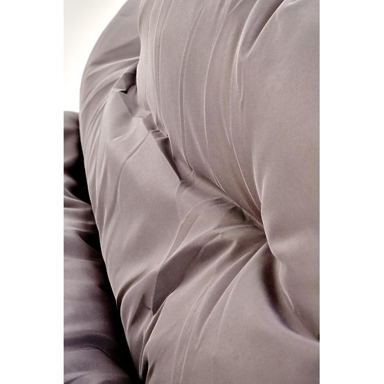 HUDSON, set da giardino (divano, 2x poltrona, tavolino), grigio / marrone (1p=1set)