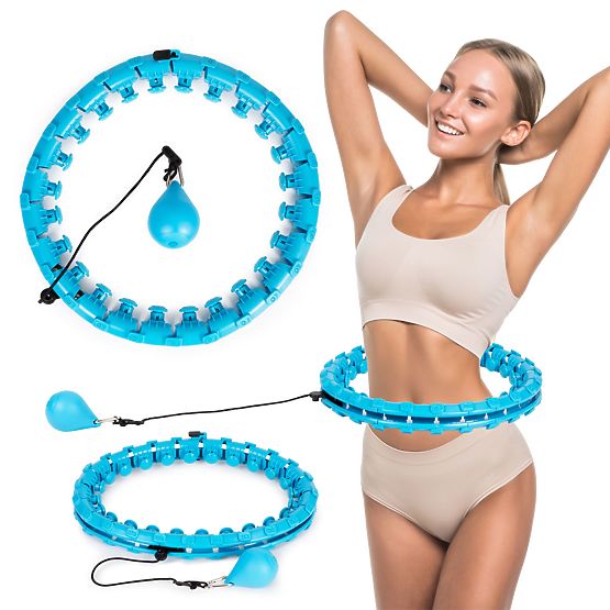 Hula hoop con elemento massaggiante e peso aggiuntivo per esercizi fitness