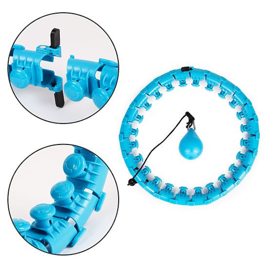 Hula hoop con elemento massaggiante e peso aggiuntivo per esercizi fitness