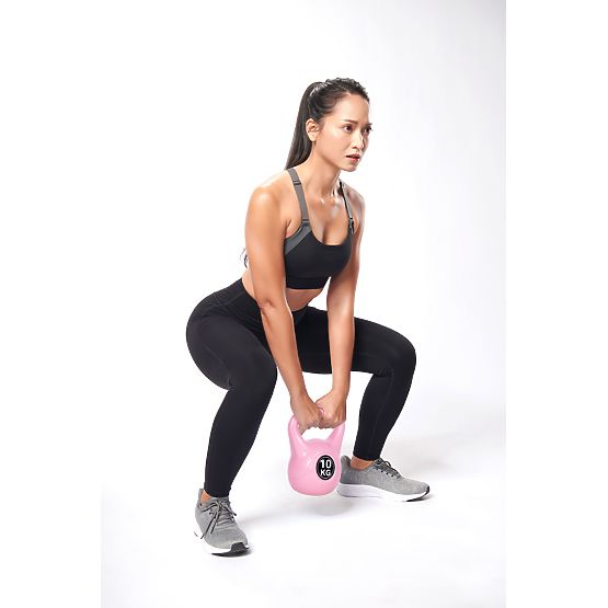 Kettlebell da 10 kg per esercizi rosa ModernHome