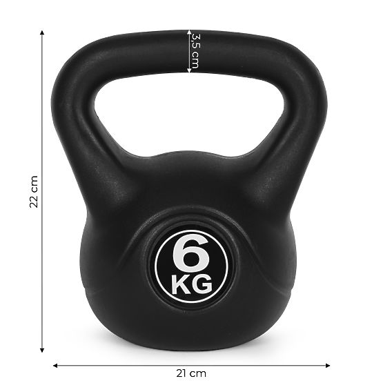 Kettlebell da 6 kg per esercizi con pesi fitness ModernHome