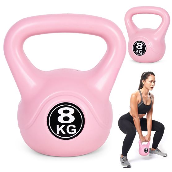 Kettlebell da 8 kg per esercizi rosa ModernHome