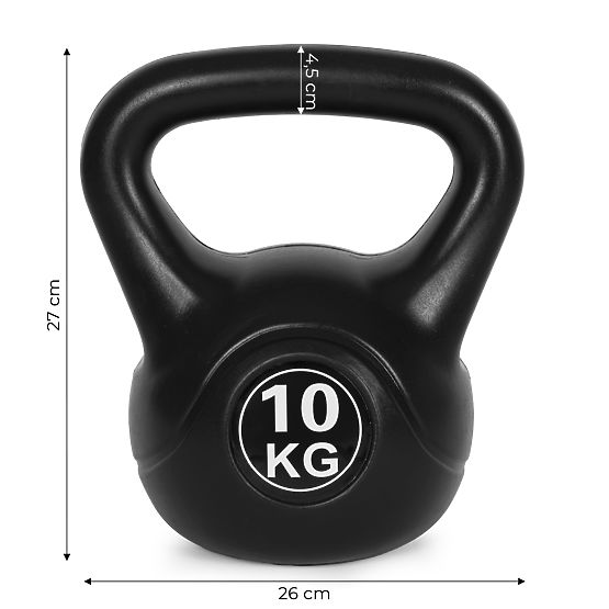 Kettlebell manubrio 10 kg per esercizi manubrio a sfera peso fitness ModernHome