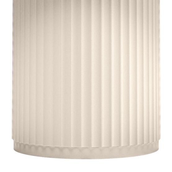 Lavabo autoportante Ciriola, composito, 45x90 cm, beige-grigio, taupe, scanalato