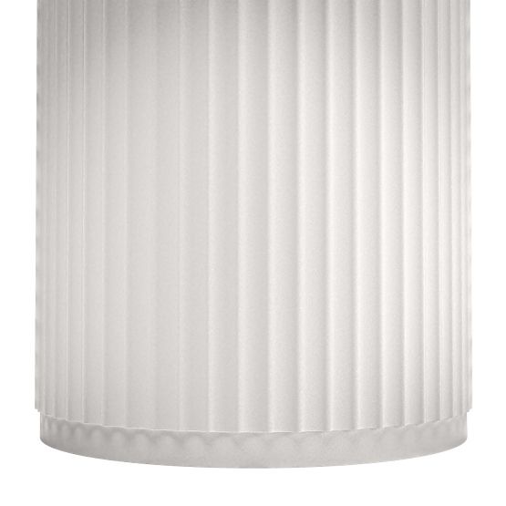 Lavabo autoportante Ciriola, composito, 45x90 cm, bianco, scanalato