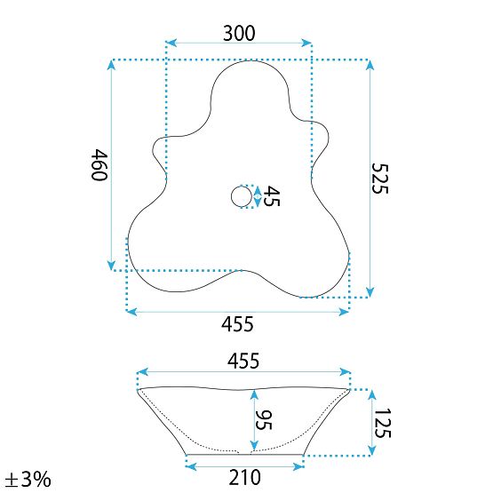 Lavabo da appoggio Rea IZOLDA