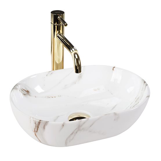 Lavabo da mobile Rea AMELIA MINI AIAX SHINY