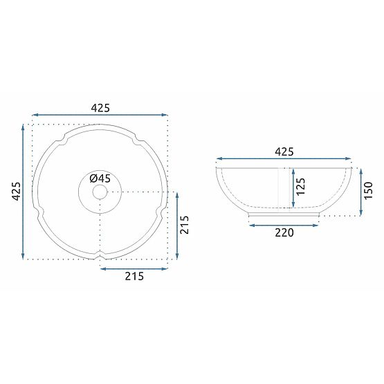 Lavabo da mobile Rea Asanti