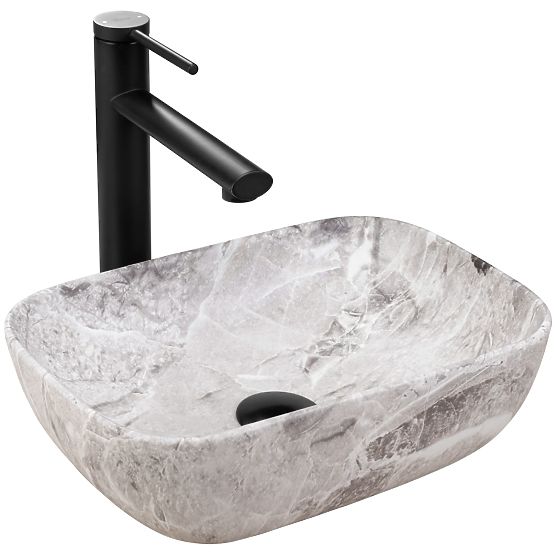 Lavabo da mobile Rea Belinda mini stone opaco