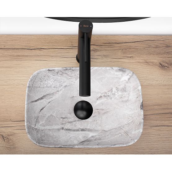 Lavabo da mobile Rea Belinda mini stone opaco