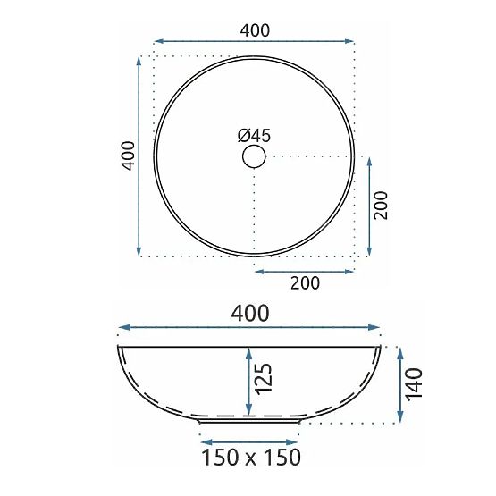 Lavabo da mobile Rea Etno
