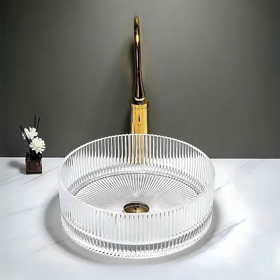 Lavabo da mobile Rea Ingrid 36 Trasparente