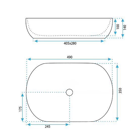 Lavabo da mobile Rea LISA ECRU SHINY