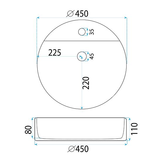 Lavabo da mobile REA Ronda