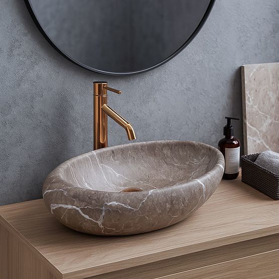Lavabo da mobile Rea Roxy B Stone NATURE