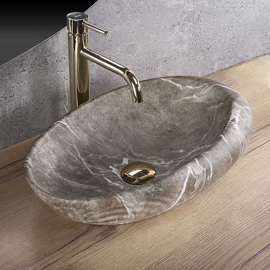 Lavabo da mobile Rea Roxy B Stone NATURE
