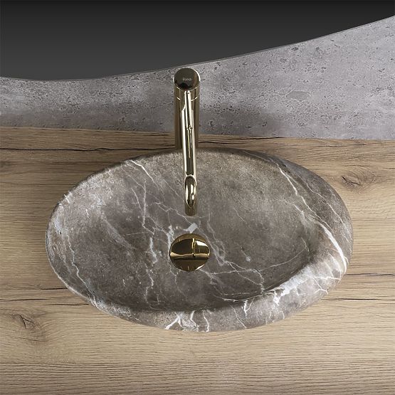 Lavabo da mobile Rea Roxy B Stone NATURE