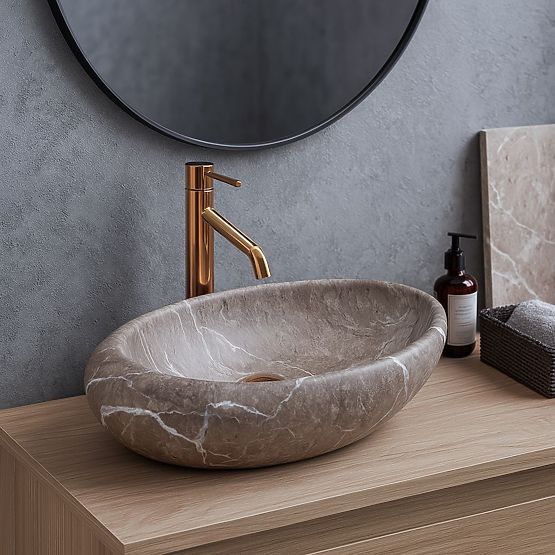 Lavabo da mobile Rea Roxy B Stone NATURE