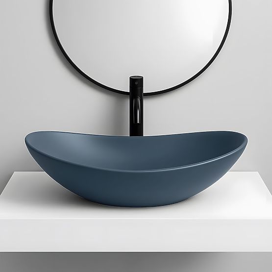 Lavabo da mobile Rea Royal Blueberry Matt