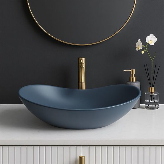 Lavabo da mobile Rea Royal Blueberry Matt