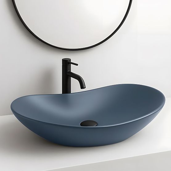 Lavabo da mobile Rea Royal Blueberry Matt