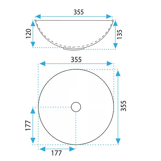 Lavabo da mobile REA STELLA Aiax Shiny