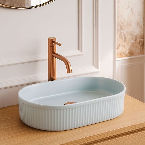 Lavabo da mobile Rea Vanda Baby Blue Matt