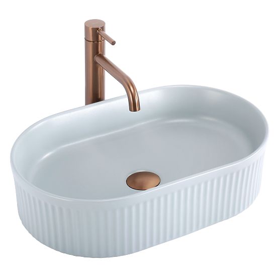 Lavabo da mobile Rea Vanda Baby Blue Matt
