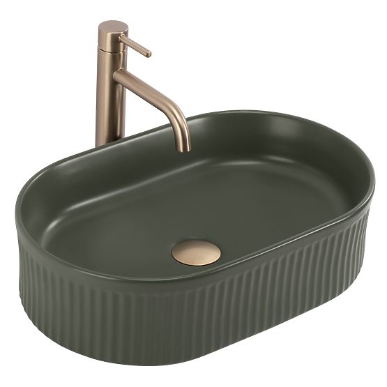 Lavabo da mobile Rea Vanda Olive Matt