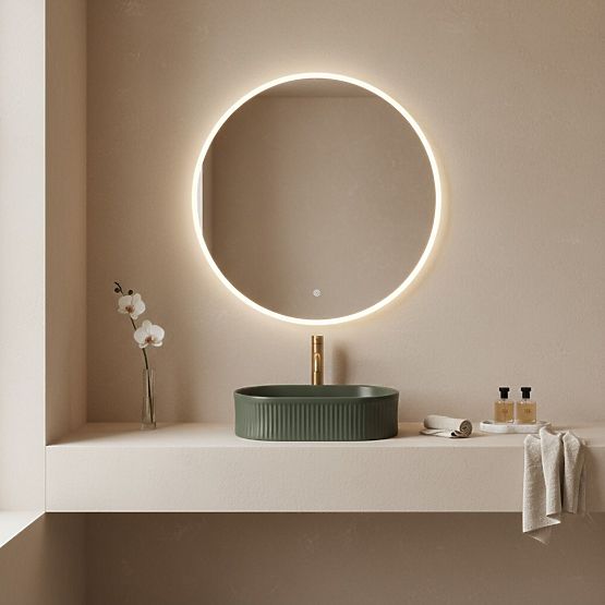 Lavabo da mobile Rea Vanda Olive Matt